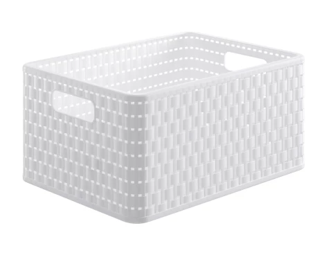 Úložný košík Country 18 l, bílý