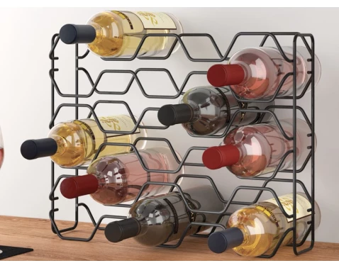 Stojan na lahve Hexagon 15, Lava TouchTherm, černý