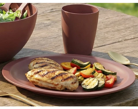 Talíř Caruba Eco 26 cm, cihlový