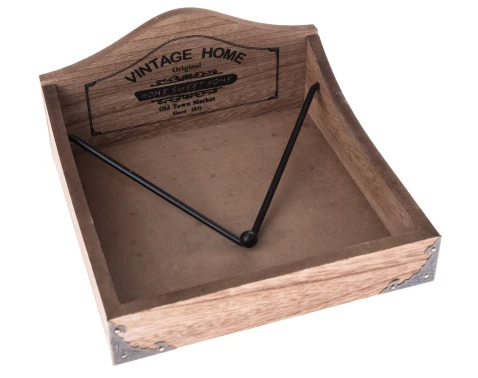 Box na ubrousky Vintage Home 21x11 cm, dřevěný