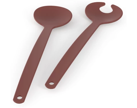 Salátový příbor Onda, cihlový