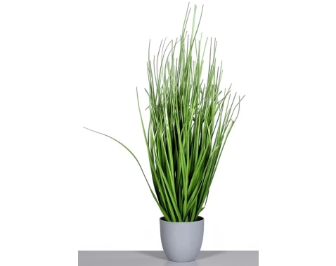 Umělá rostlina v květináči Tráva 80 cm, zelená