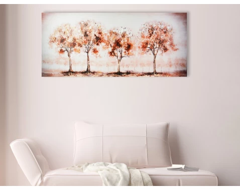 Levně Obraz na plátně Stromy v řadě, 150x50 cm