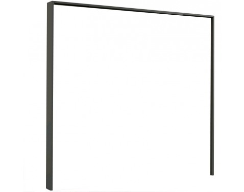 Paspartový rám k šatní skříni Coventry, 228 cm, antracitová ocel - Černá