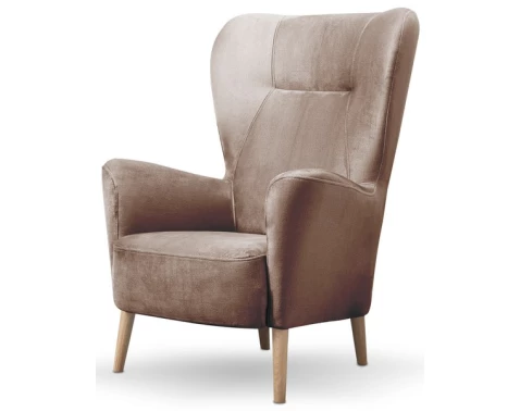 Křeslo Next, hnědá látka