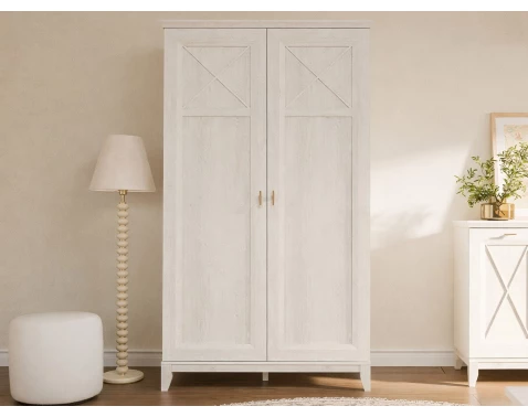 Šatní skříň Miramare 113 cm, bělená borovice