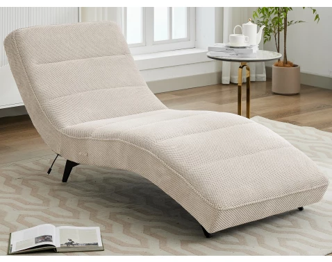 Relaxační lehátko s elektrickým polohováním Monaco, béžová látka