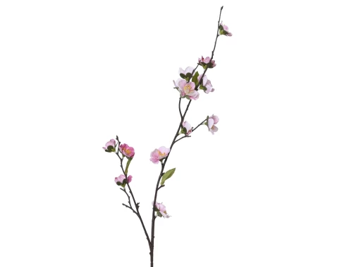 Umělá květina Třešňový květ 70 cm, růžová