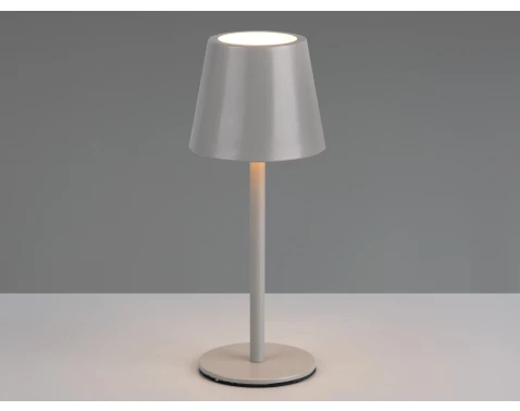 Nabíjecí LED stolní lampička Diaz, šedá