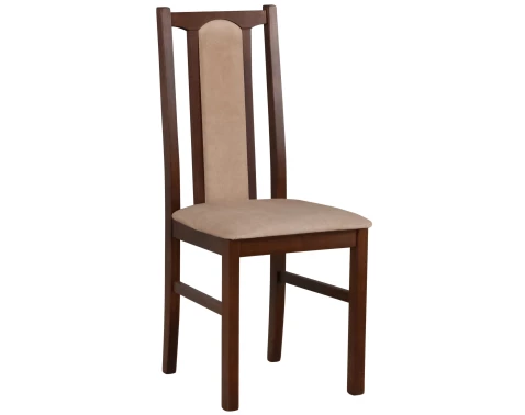 Jídelní židle Kolga, ořech/béžová látka