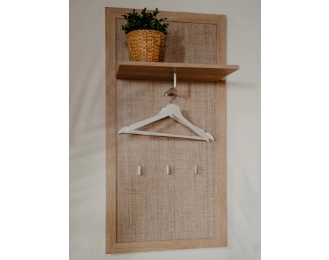 Předsíňový šatní panel Bali, dub sonoma/výplet