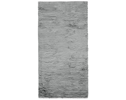 Koberec Bobs 80x150 cm, šedá imitace králičí kožešiny