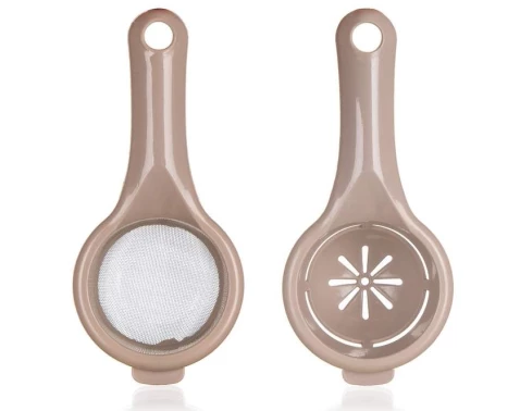 Oddělovač žloutků + minisítko Culinaria, hnědá