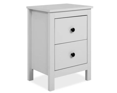 Noční stolek se 2 šuplíky Halmstad, bílý