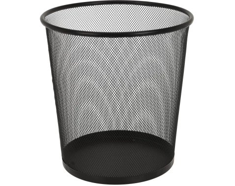 Levně Odpadkový koš na papír 28 cm, černý kov