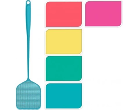 Plácačka na mouchy 50 cm, více barev