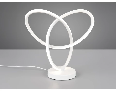 Stolní lampa LED Lando, bílá