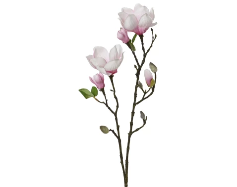 Umělá květina Magnolie 76 cm, růžová