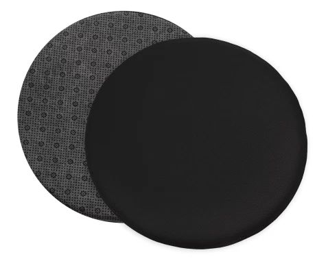 Levně Podsedák na židle antracitový 38 cm, imitace kůže