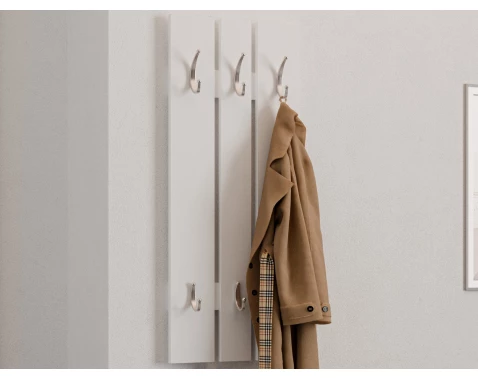 Šatní panel na zeď Panelo, bílý