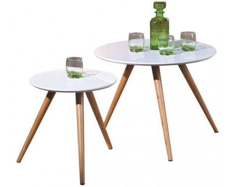 Konferecní stolek-2ks prumer: 60x48cm/40x41cm