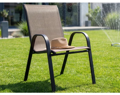 Zahradní židle Nadja, hnědá