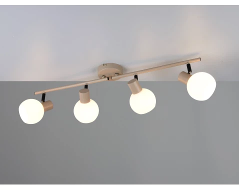 Stropní osvětlení Boba, béžová, 4 svítidla