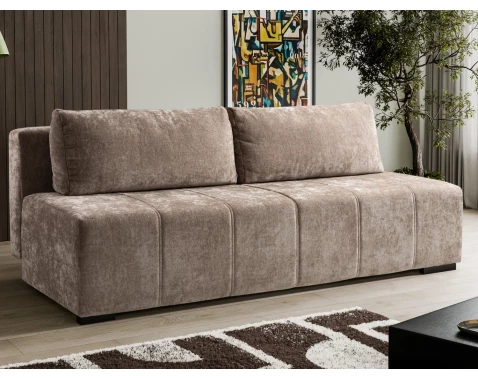 Rozkládací pohovka Zora, světle hnědá látka