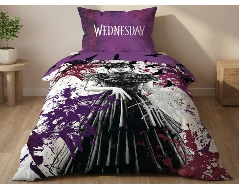 Dětské povlečení Wednesday, fialové