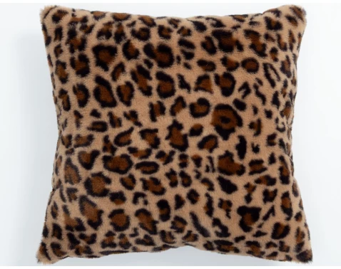 Dekorační polštář Fashion Leopard 45x45 cm, hnědý