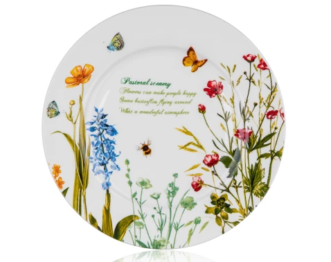Dezertní talíř Luční kvítí, 19 cm
