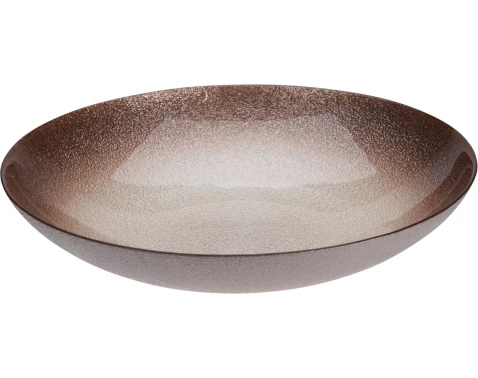 Levně Miska 30 cm, hnědá/krémová