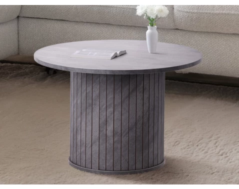 Kulatý stolek Brescia, 60 cm, šedý kámen