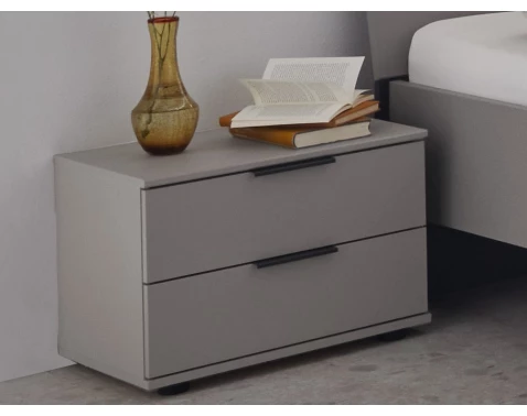 Set nočních stolků (2 ks) Tilburg, šedá sahara