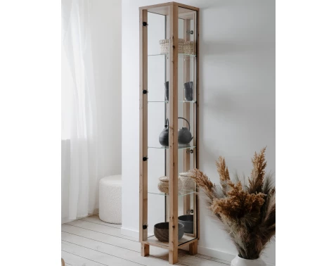 Vitrína se zrcadlem Elba, 33 cm, dub artisan