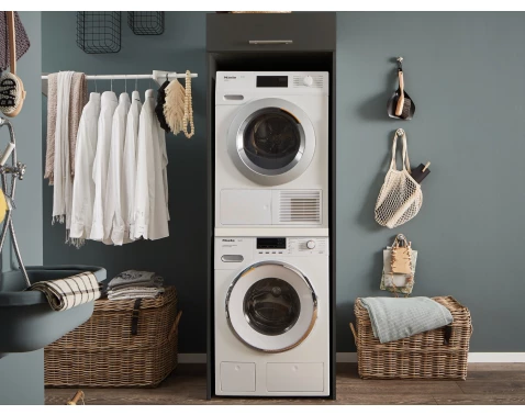 Skříň na pračku a sušičku Mr. Sauber, antracitová