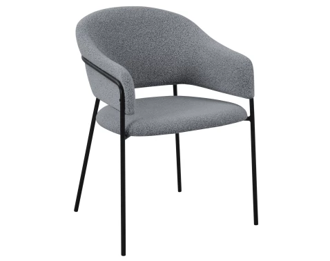 Jídelní židle Inga, holubí šedá strukturovaná látka