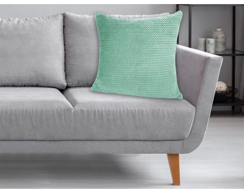 Dekorační polštář ZigZag 60x60 cm, mátová zelená