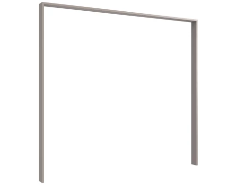 Paspartový rám k šatní skříni Tilburg, 228 cm, šedá sahara
