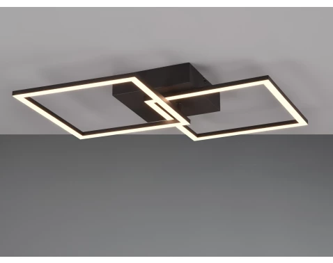 Stropní/nástěnné osvětlení Trail 60 cm, černý kov