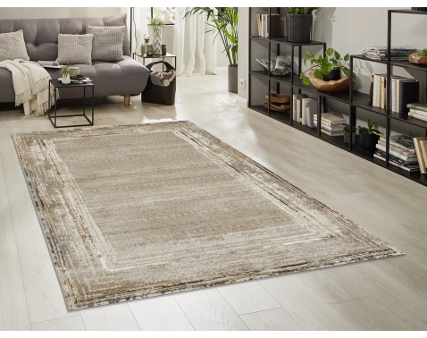 Koberec Kallisto 160x230 cm, světle hnědá vintage