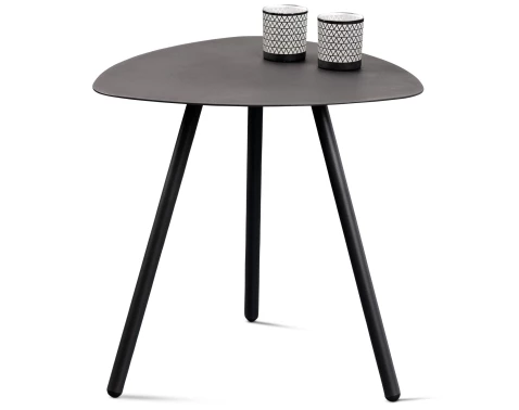 Stolek Mira, průměr 50 cm, antracitový