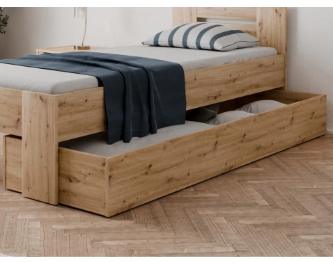 Úložná zásuvka pod postel Osaka, dub artisan