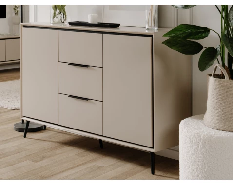 Komoda se zásuvkami Garrone 135 cm, písková
