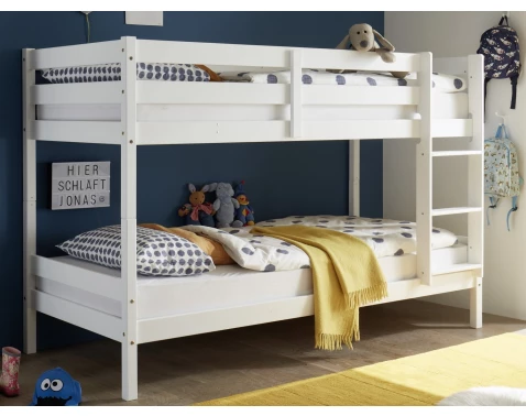 Dvoupatrová postel Casper 90x200 cm, bílá