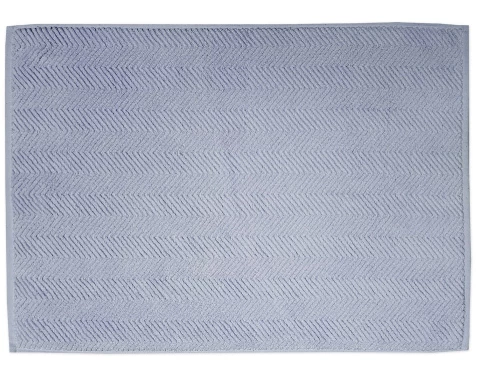 Koupelnová předložka Ocean, BIO bavlna, holubí modrá, 50x70 cm