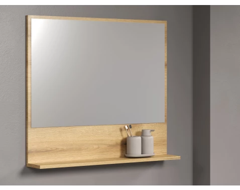 Zrcadlo s policí Pure Bliss 80 cm, dub evoke