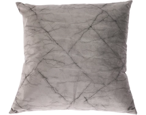 Levně Dekorační polštář Cushion Mramor 45x45 cm, šedý