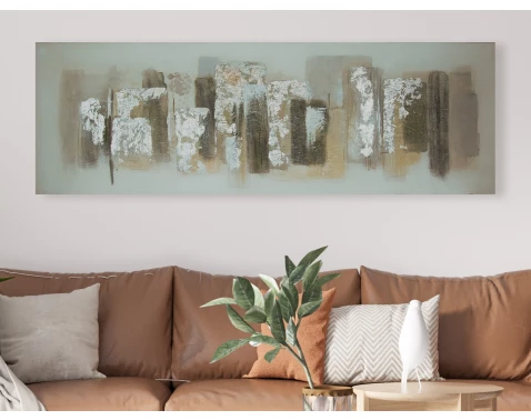 Ručně malovaný obraz Abstrakce II 150x50 cm, 3D struktura