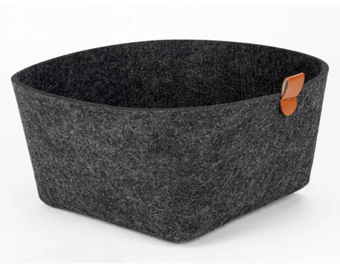 Úložný košík LifeStyle 22x22 cm, tmavě šedá